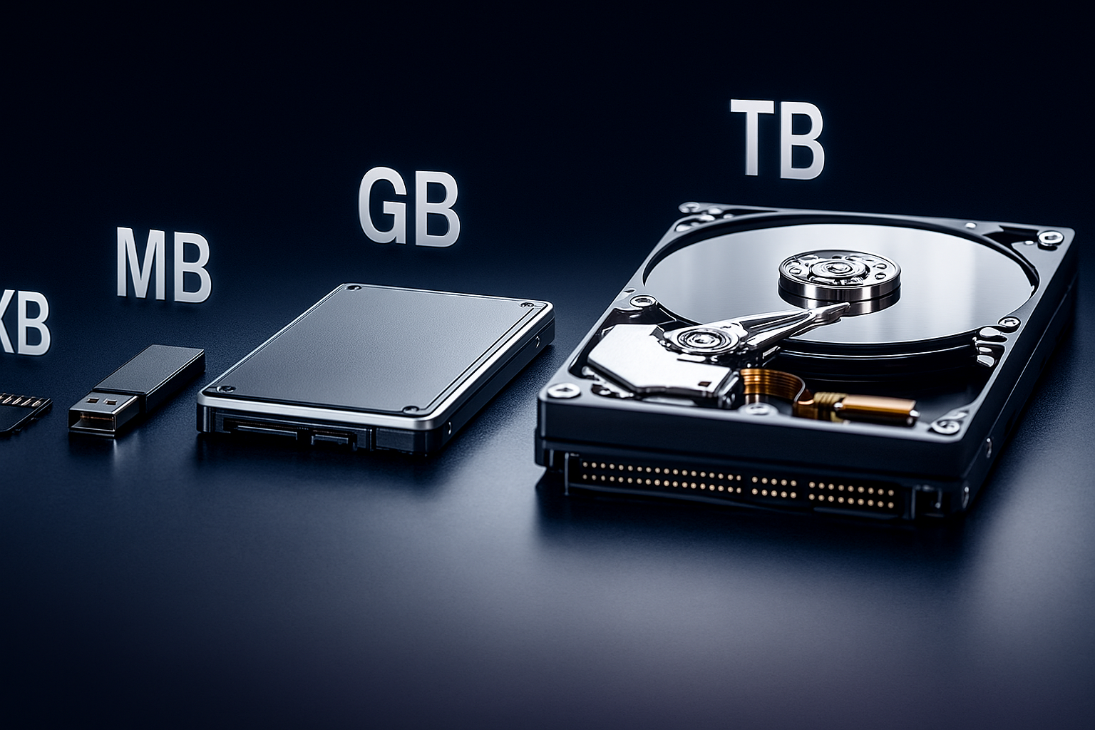 Bilgisayar Depolama Boyutları Nelerdir?